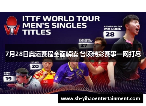 7月28日奥运赛程全面解读 各项精彩赛事一网打尽